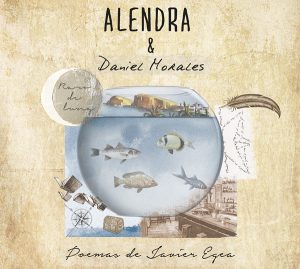 Carátula del disco de Alendra, Poemas de Javier Egea