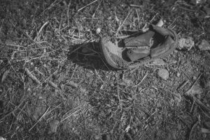 Zapato viejo, abandonado